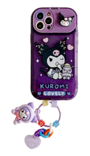 Funda Para iPhone Con Llavero Sanrio + Cristal Templado