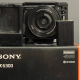 Câmera Sony Alpha A6300  16-50mm  + Cage+carregador/bateria
