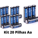 Pilhas Aa Panasonic Comum Kit C/20 Pilha Aa