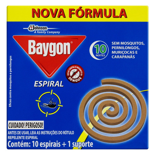 Baygon Espiral Repelente 10 Unidades