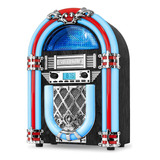 Jukebox De Encimera De Madera Nostalgica Victrola Con Blueto