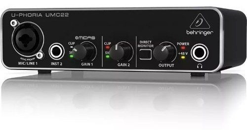 Interface De Audio Behringer Umc22 24-bit/48 Khz Promoção