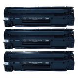 Kit 3x Cartucho Toner P/ Impressora Laser Pro M1132mfp M1120