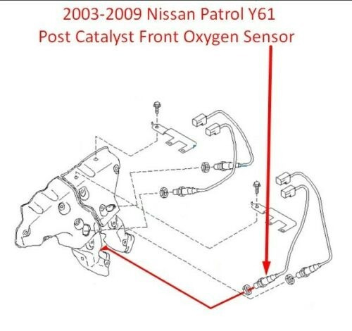 Sensor Oxigeno Nissan Patrol Gu Y61 Tb48 4.8 L Tb48de A28dia Foto 2
