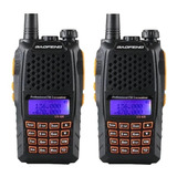 Kit 2 Rádio Comunicador Baofeng Uv-6r Ht Dual Band U/vhf Fm