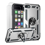 Funda Protectora Plata Con Micas Compatible Con iPod Touch 7
