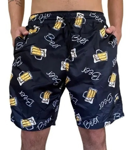 Shorts Bermuda Moda Praia Masculino Short Tactel Grosso Chop