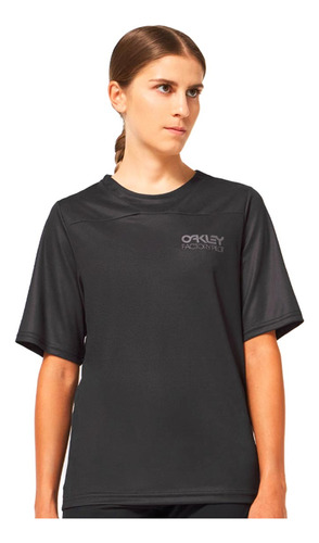 Polera Mtb Oakley Factory Pilot Lite Ss Mujer Negro