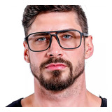 Óculos Masculino Aviador Sem Grau Proteção Anti Luz Azul