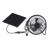 Miniventilador Portátil Alimentado Por Panel Solar, 5 W, 4