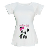 Blusa Para Embarazo Ranglan - Panda Personalizada  | Anli