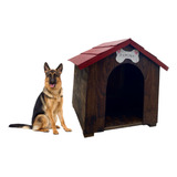 Casa Para Perro Grande 95cm X 90cm X 80cm Incluye Nombre