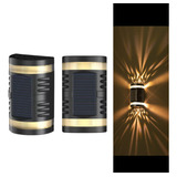 Kit 4 Luz Arandela Solar Parede Led Decorativo Alto Brilho