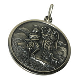 Medalla Plata 925 San Rafael Arcangel Grande Garantizada