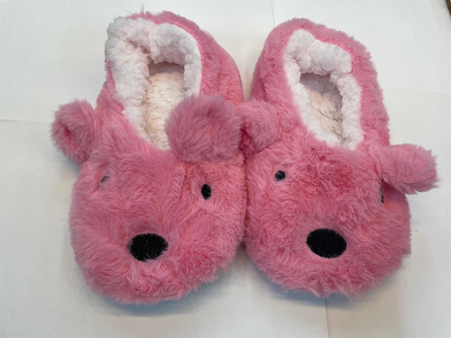 Pantufa Sapato Pelinho Orelhas Coelho Infantil Antiderrapant