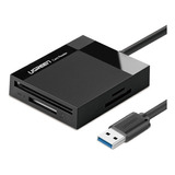 Lector De Tarjetas 4 En 1 Usb 3.0 A Sd / Tf / Cf/ Ms/ Ugreen