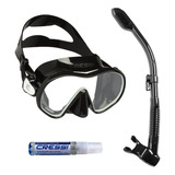 Máscara De Mergulho Cressi F-dual E Snorkel Dry