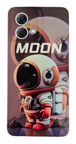 Funda Flexible Delgada Astro Moon Para Motorola Varios