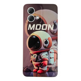 Funda Flexible Delgada Astro Moon Para Motorola Varios