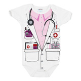 Pañalero Profesion Doctora Enfermera Original Ropa Bebe Niña