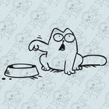 Calco Simon's Cat Gato En Vinilo Autoadhesivo 15 Cm