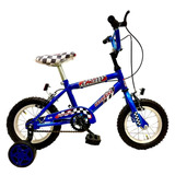 Bicicleta Infantil Cross Kelinbike Rod 12 Azul + Rueditas