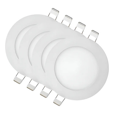 Pack Lámparas De Techo Led Tecnolite 6w Luz De Día 4pzas Estructura Blanco | Envío gratis