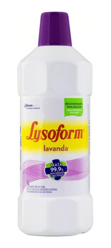 Lysoform Desinfetante Liquido Lavanda 1 Litro - Kit Com 3