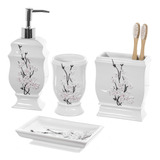 Moderno Juego Para Baño Creative Scents Polirresina 4pz