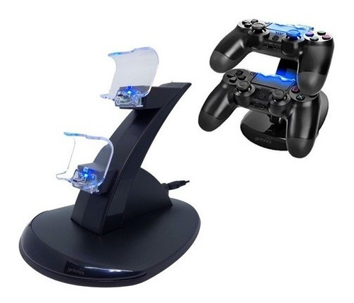 Base Soporte Cargador Led Para Controles Ps4 Hb-p4002b