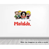 Vinil Sticker Pared 120cm Mafalda Y Sus Amigos 31
