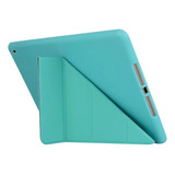 Funda Anticaída De Silicona Multiplegable Para iPad 9/8th/7, Color Verde Menta