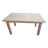 Mesa De Comedor Madera De Pino 120x80 Patas 3x3 Desarmable