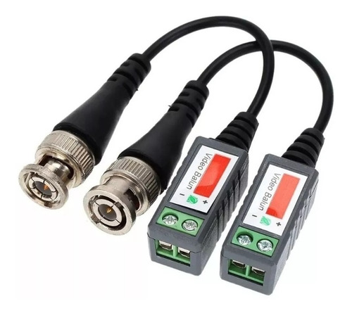 Balun Par Cvi Tvi Hd Cctv Cable Utp Bnc Camara X10u