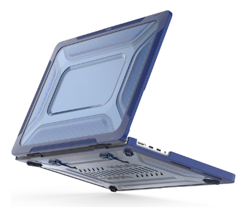 Funda Hard Case Azul Para Macbook Air 13 M1 A2337 A1932 