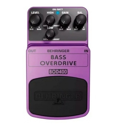 Pedal Para Bajo Overdrive Behringer Bod400