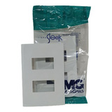 Placa P/ 2 X Modulo Sleek Branco 4x2 Margirius