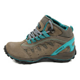 Zapatilla Dermax Outdoor Mujer Trekking Acero - Dancy Shoes