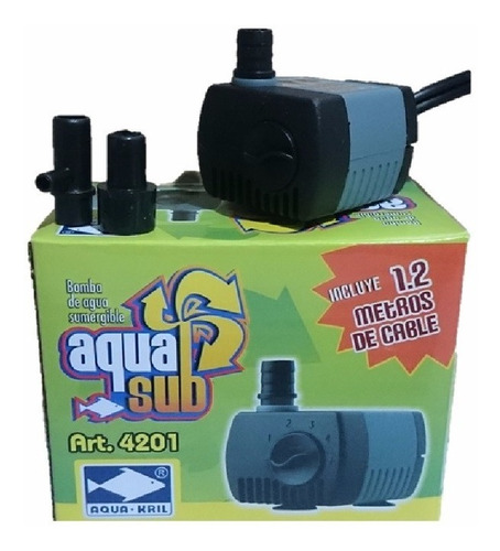 Bomba De Agua Mini Sumergible 230l/h 0.60m Fuente Acuario