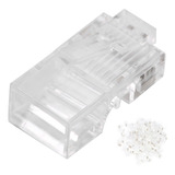 Conector De Cable De Red, 100 Piezas, Rj45 Cat5e, Modular