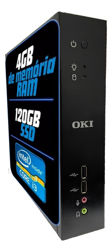 Mini Pc Oki Core I3 4gb Ram 120gb Ssd Hdmi + Wi-fi