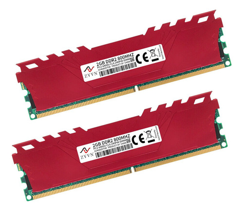 Kit Memórias Gamer Dissipador Ddr2 800mhz 4gb (2 X 2gb)