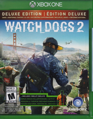 Watch Dogs 2 Dos Deluxe Edition Xbox One Juego En Karzov