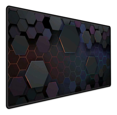 Mousepad Gamer Speed Extra Grande 70x35 Hexagonal Flutuante