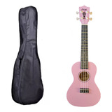 Ukulele Rosa Seven Concert  Suk-23 Pi C/ Capa