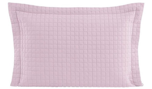 Porta Travesseiro Matelado Pastilha Lavive Plaza 50x70cm Cor Rose Porta Travesseiro Plaza