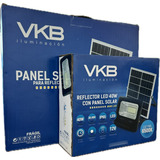 Foco Proyector Led 40w Con Panel Solar Ip65 