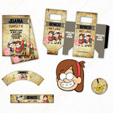 Gravity Falls Kit + Props Regalo -textos Editables O Person