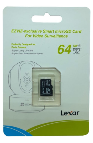 Memoria Micro Sd 64 Gb Ezviz - Especial Cámaras De Seguridad