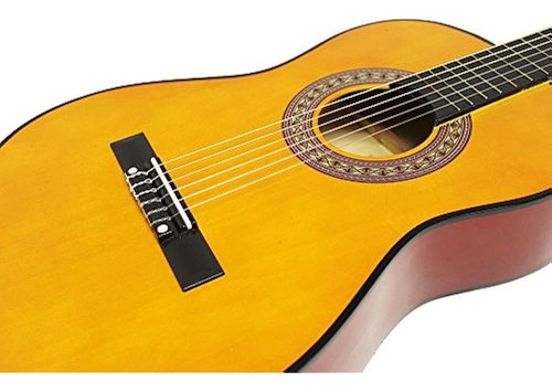 Rockjam Guitarra Acústica Clásica De Tamaño 3/4 Para Niños -